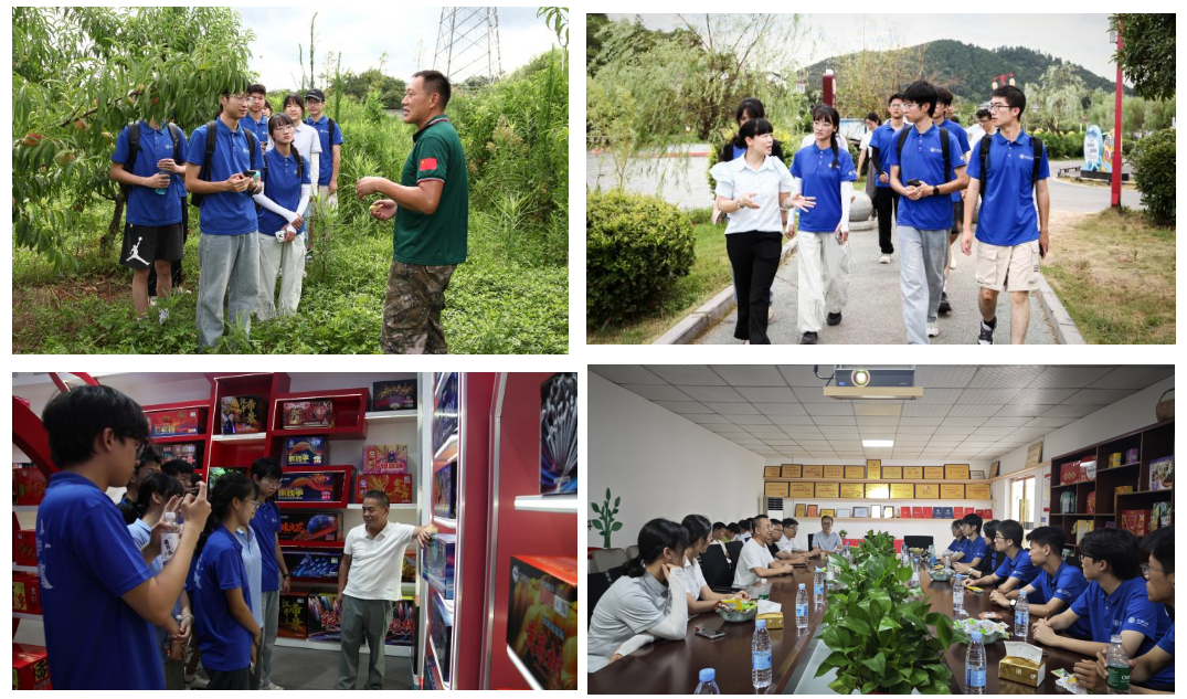 3-参观栗兴农业果业示范基地、泉之源--小西湖、育秧基地以及杨岐铺子食品加工厂、江丰烟花厂