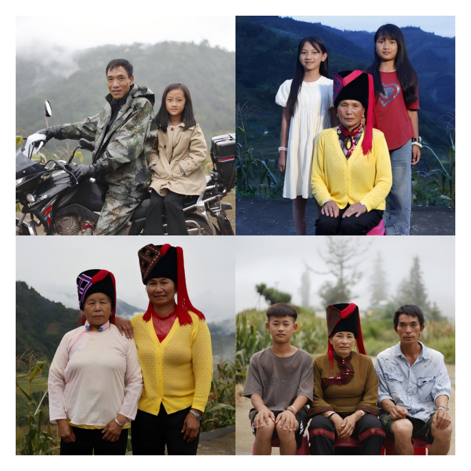 6-实践团队为当地老人与孩子拍摄合影